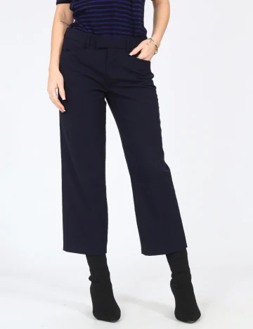 Pantaloni Zara, bleumarin Albastru