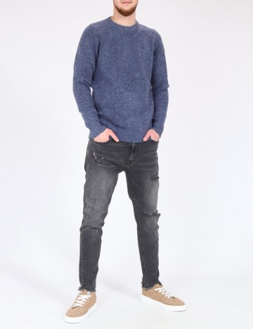 
						Pulover Pull&Bear, albastru