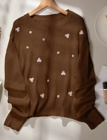 Pulover SHEIN, maro Maro