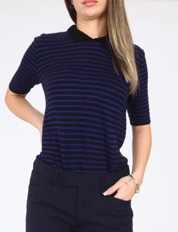 Bluza Zara, negru/albastru