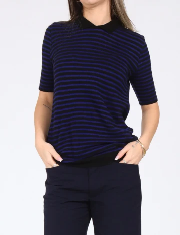 Bluza Zara, negru/albastru Albastru