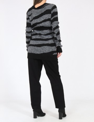 Cardigan Zara, negru/gri