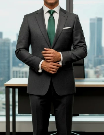 Cravata Zara, verde Verde