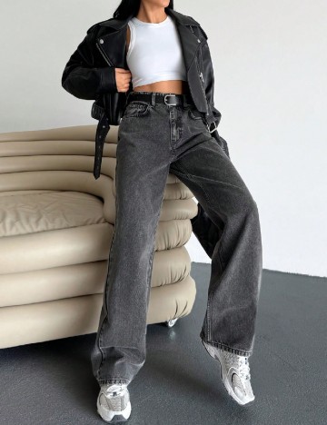 
						Blugi SHEIN, gri inchis