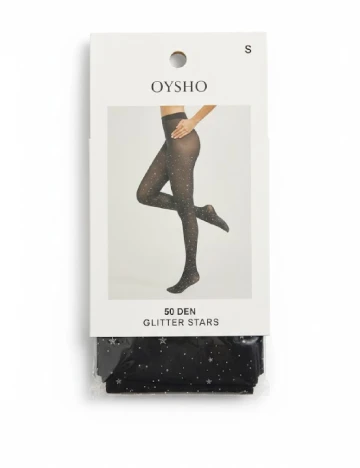 Ciorapi 50 DEN Oysho, negru Negru