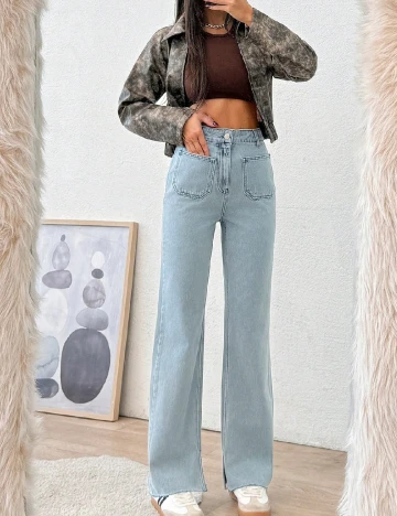 Blugi SHEIN, albastru Albastru