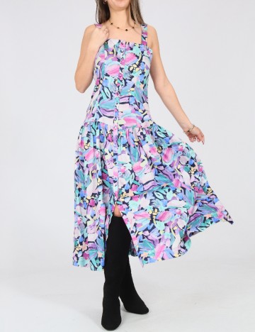 Rochie lunga Oysho, floral print