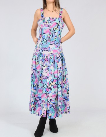Rochie lunga Oysho, floral print