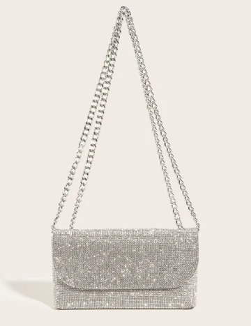 Geanta SHEIN, argintiu Gri