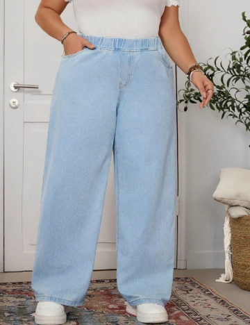 Blugi SHEIN CURVE, albastru Albastru