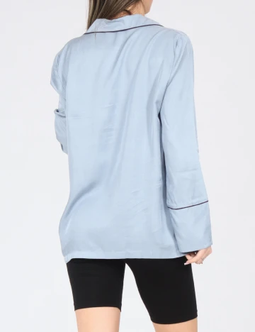 Bluza de pijama Oysho, albastru Albastru