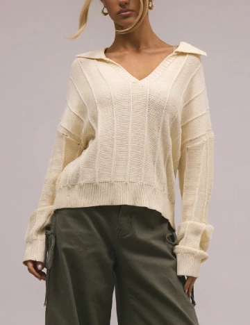 Bluza Musera, ecru Alb