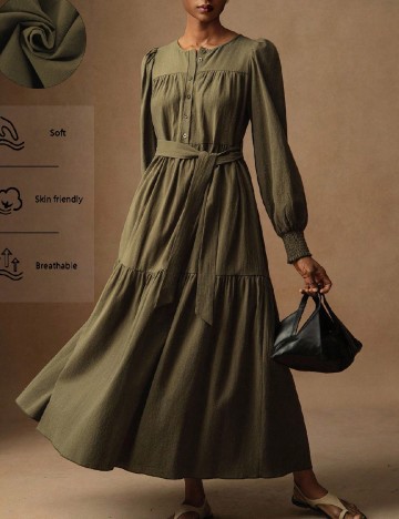 
						Rochie medie SHEIN, verde