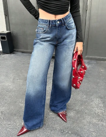 Blugi SHEIN, albastru Albastru