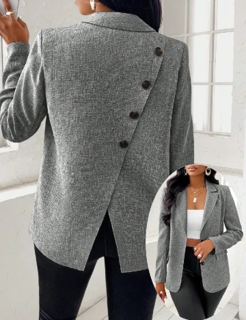 Sacou SHEIN, gri Gri