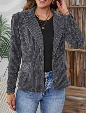 Sacou SHEIN, gri Gri