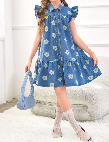 
						Rochie Shein Kids, albastru