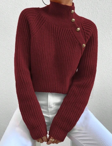 Pulover SHEIN, visiniu Rosu