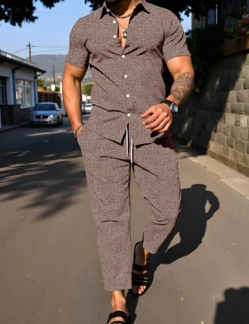 Compleu SHEIN, maro Maro