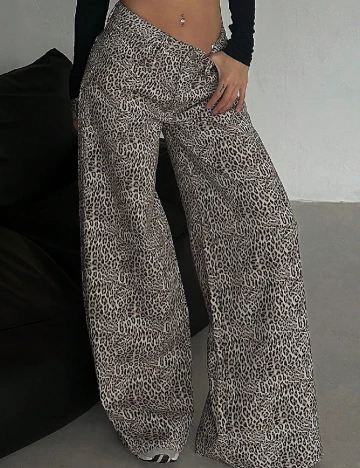 Blugi Dazy, animal print Animal print