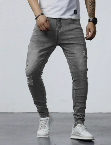 Blugi SHEIN, gri Gri