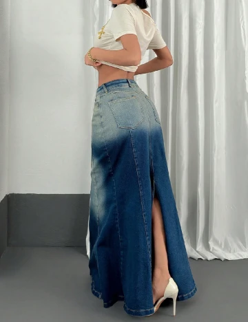 Fusta SHEIN, albastru Albastru