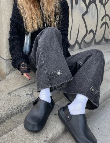 Blugi Dazy, gri inchis Gri