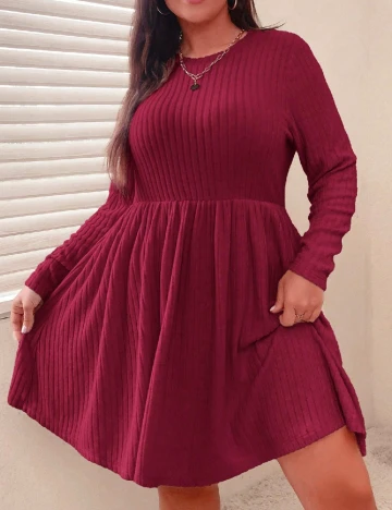 Rochie scurta SHEIN CURVE, roz Roz