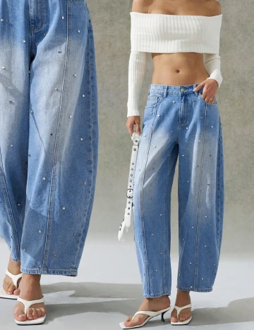 Blugi SHEIN, albastru Albastru