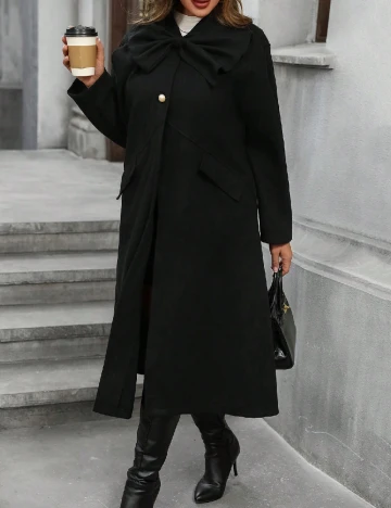 Palton SHEIN CURVE, negru Negru