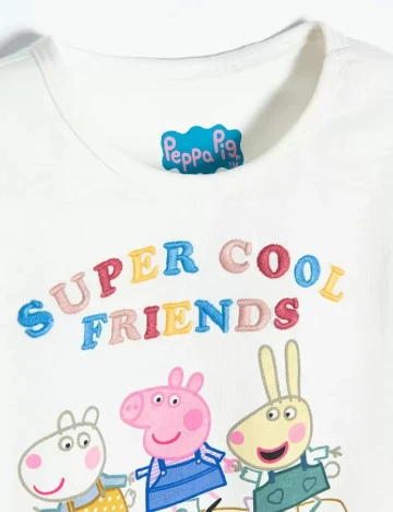 Tricou Cool Club, alb Alb