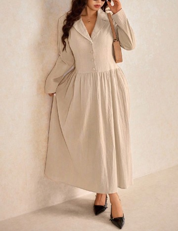 
						Rochie lunga SHEIN CURVE, crem