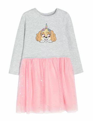 Rochie Cool Club, gri/roz Gri