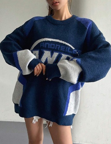 
						Pulover Dazy, albastru