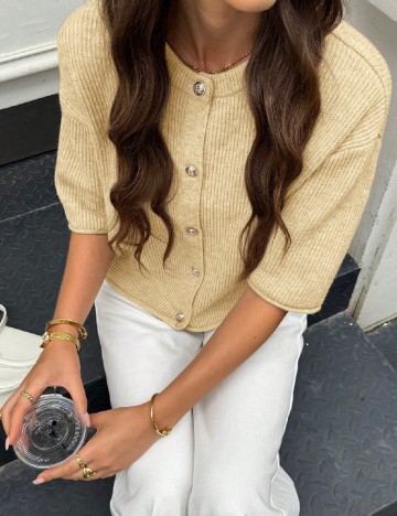 
						Cardigan SHEIN, crem