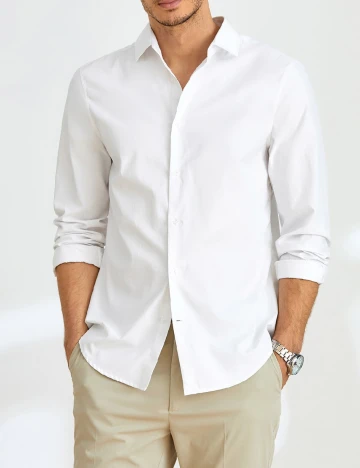 Camasa SHEIN, alb Alb