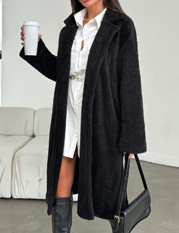 Palton SHEIN, negru Negru