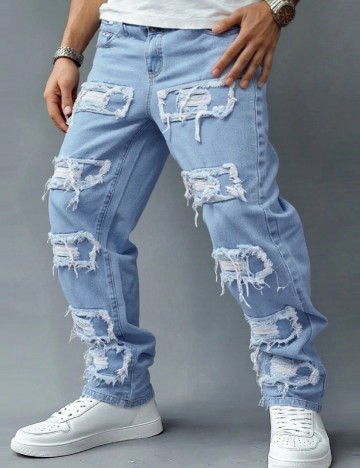 
						Blugi SHEIN, albastru