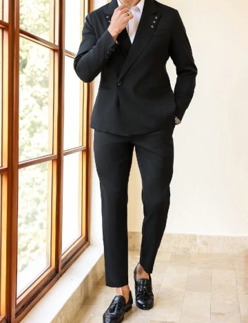 Costum SHEIN, negru Negru