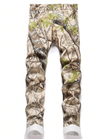 
						Pantaloni SHEIN Plus Size Men, maro