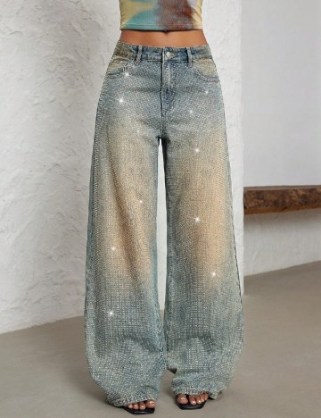 
						Blugi SHEIN, albastru