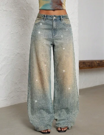 Blugi SHEIN, albastru Albastru