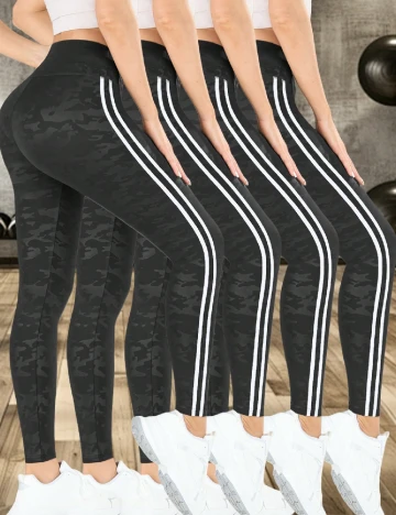 Set colanti 4 bucati SHEIN, negru/alb Negru