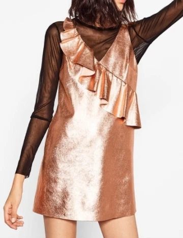 Rochie scurta Zara, roz Roz