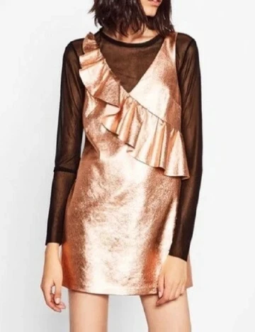 Rochie scurta Zara, roz Roz