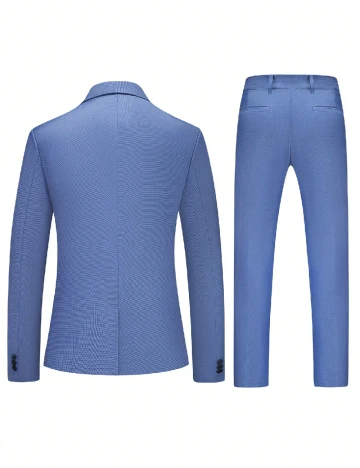 Costum SHEIN, albastru Albastru