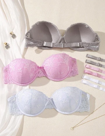 Set sutiene 3 bucati SHEIN, mix culori Mix culori