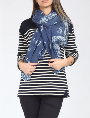 Esarfa Zara, albastru Albastru