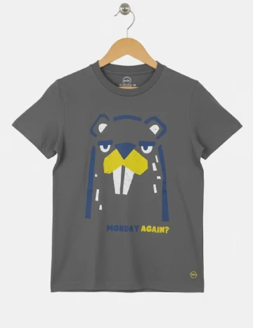 Tricou Cool Club, gri Gri