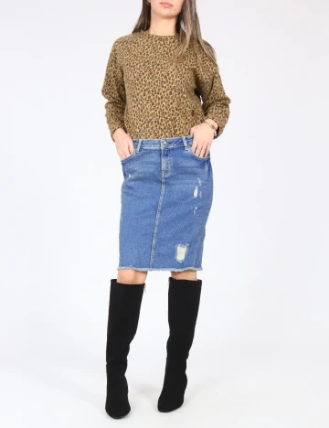 Fusta Zara, albastru Albastru